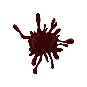 Realistic chocolate drop splash Stock Illustration