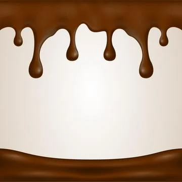Realistic Chocolate Splashes 3d Illustrations Stock Illustration