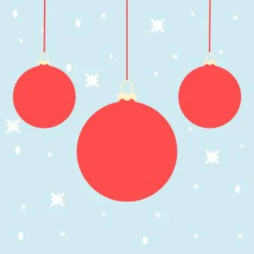 Realistic Christmas set balls vector icons Stock Illustration