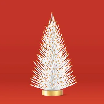 Realistic Christmas tree Stock-Illustration