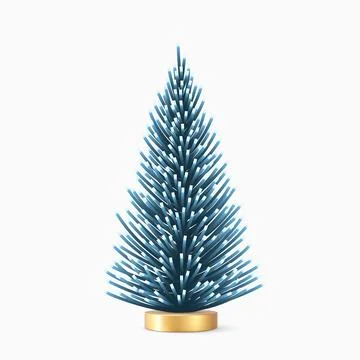 Realistic Christmas tree Stock Illustration