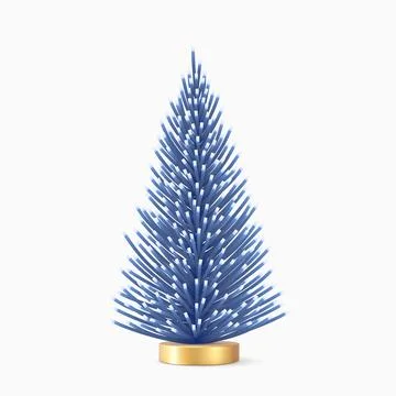 Realistic Christmas tree Stock Illustration