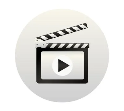 Realistic clapper.cinema.Board on a white background.film.time.vector Stock Illustration
