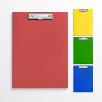Realistic clipboards Ilustración de archivo