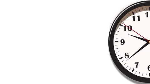 Realistic clock timelaps animation video Stock Footage 303339693