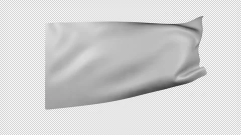 Realistic Cloth Flag Waving in Wind Seamless Loop Stockbeeldmateriaal 346812287