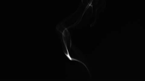 Realistic cloud smoke with streamline pattern. Abstract black and white Stock Footage 172463338