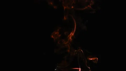 Realistic cloud smoke with streamline pattern. Abstract red smoke on dark Stock Footage 186091082