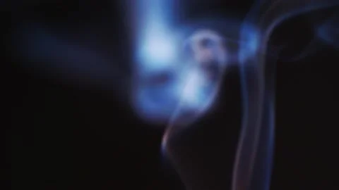 Realistic cloud smoke with a streamlined pattern. Abstract red smoke on Stock Footage 181531531