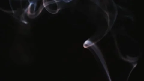 Realistic cloud smoke with a streamlined pattern. Abstract red smoke on Stock Footage 181532140