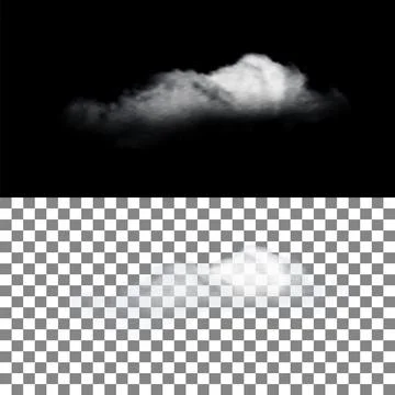 Realistic Cloud With Transparency 库存插图