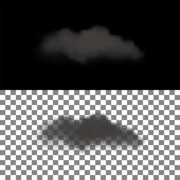 Realistic Cloud With Transparency 库存插图