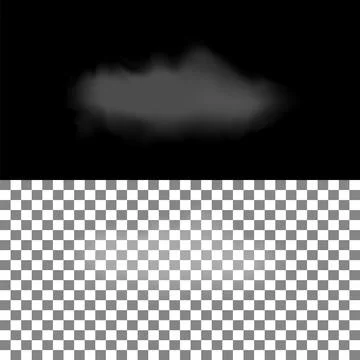 Realistic Cloud With Transparency 库存插图