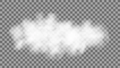 Realistic Cloud On Transparent Background イラスト素材