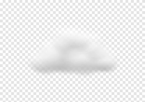 Realistic cloud vectors isolated on transparency background ep87 Stock Illustration