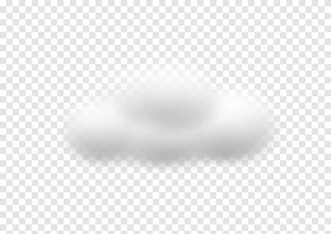Realistic cloud vectors isolated on transparency background ep88 Stock Illustration
