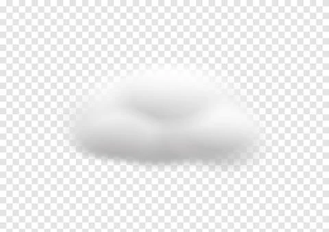 Realistic cloud vectors isolated on transparency background ep93 Stock Illustration