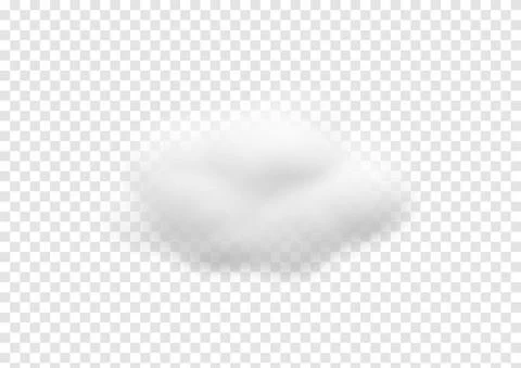Realistic cloud vectors isolated on transparency background ep89 Stock Illustration
