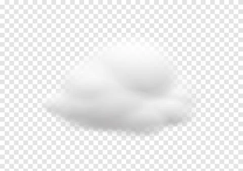 Realistic cloud vectors isolated on transparency background ep95 Stock Illustration