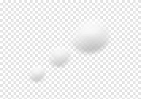 Realistic cloud vectors isolated on transparency background ep147 Stock Illustration