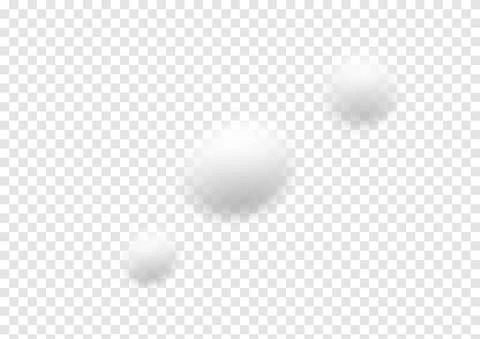 Realistic cloud vectors isolated on transparency background ep148 Stock Illustration