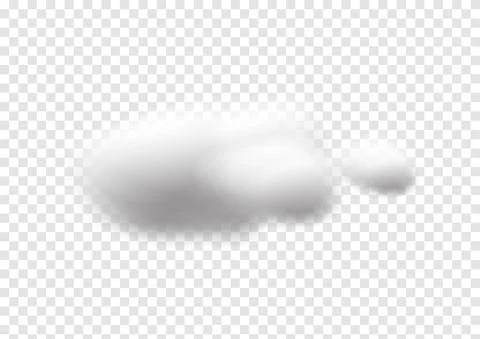 Realistic cloud vectors isolated on transparency background ep120 Stock Illustration