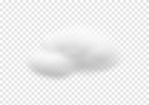Realistic cloud vectors isolated on transparency background ep104 Stock Photos