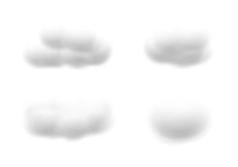 Realistic cloud vectors isolated on white background ep83 Stock Illustration