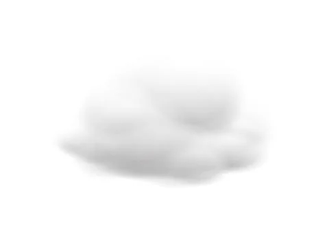 Realistic cloud vectors isolated on white background ep95 Stock Illustration