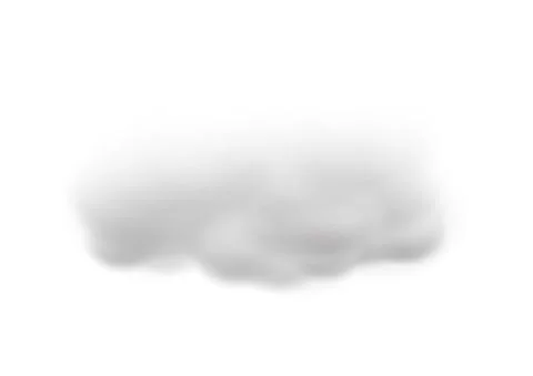 Realistic cloud vectors isolated on white background ep96 Stock Illustration