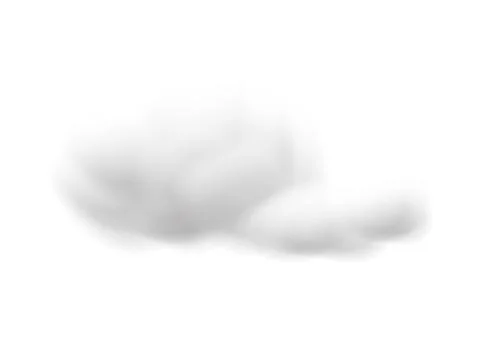 Realistic cloud vectors isolated on white background ep102 Stock Illustration