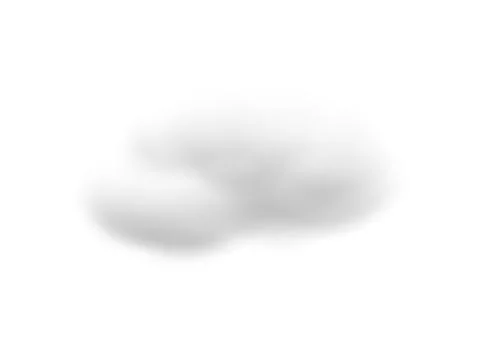 Realistic cloud vectors isolated on white background ep104 Stock Illustration