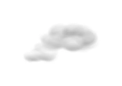 Realistic cloud vectors isolated on white background ep105 Stock Illustration