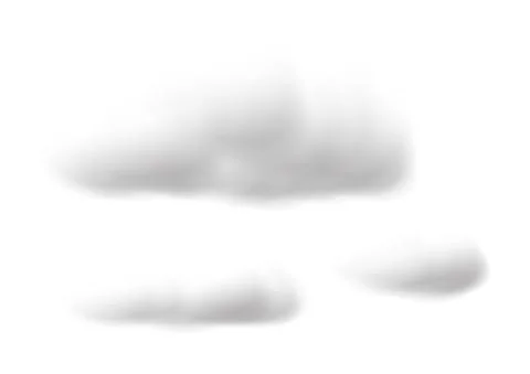 Realistic cloud vectors isolated on white background ep103 Stock Illustration