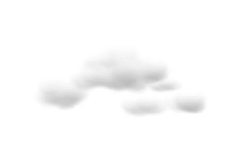 Realistic cloud vectors isolated on white background ep108 Stock Illustration