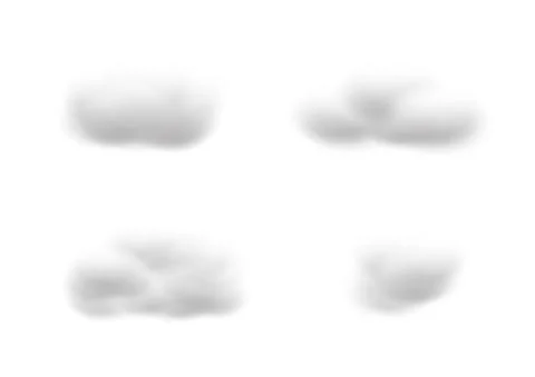 Realistic cloud vectors isolated on white background ep125 Stock Illustration