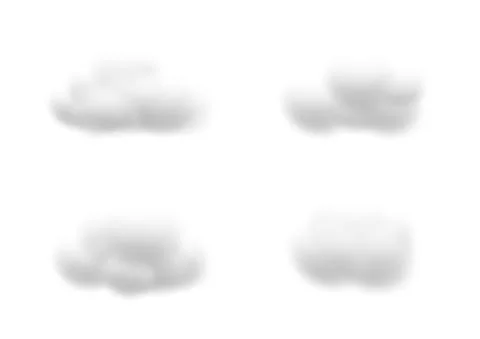 Realistic cloud vectors isolated on white background ep127 Stock Illustration