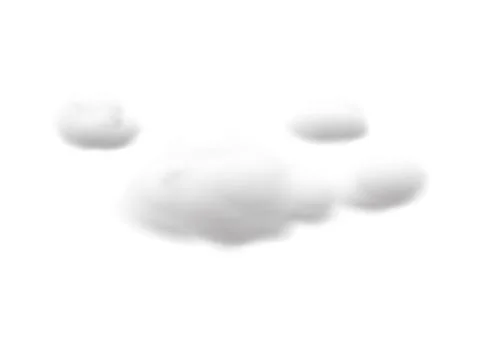Realistic cloud vectors isolated on white background ep138 Stock-Illustration