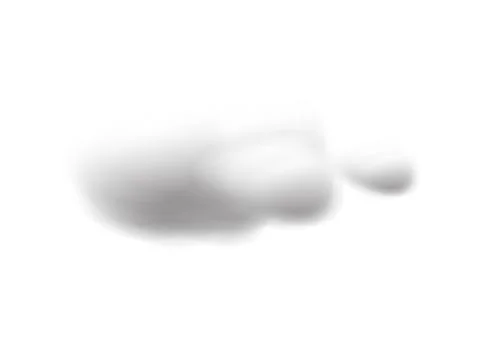 Realistic cloud vectors isolated on white background ep120 Stock Illustration