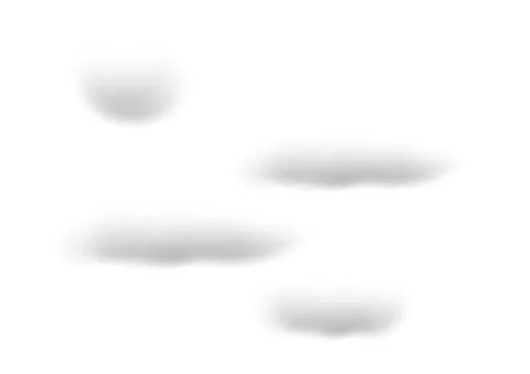 Realistic cloud vectors isolated on white background ep157 Stock Illustration