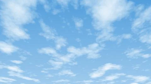 Realistic clouds and blue sky Stock Illustration