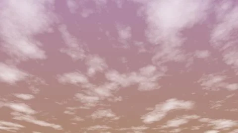 Realistic clouds and sunset sky Stock Illustration
