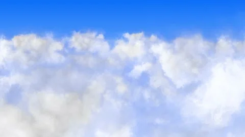 Realistic clouds in the blue sky - 4K. Stock Footage 170656409