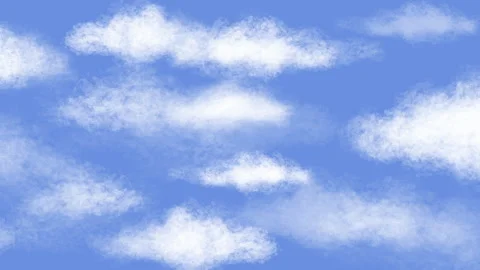 Realistic Clouds on Blue Sky Stock Footage 247192764