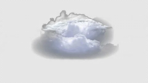 Realistic Clouds Moving with Alpha Channel Green Screen Stock-Footage 315638358