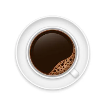 Realistic coffee cup Stockillustratie
