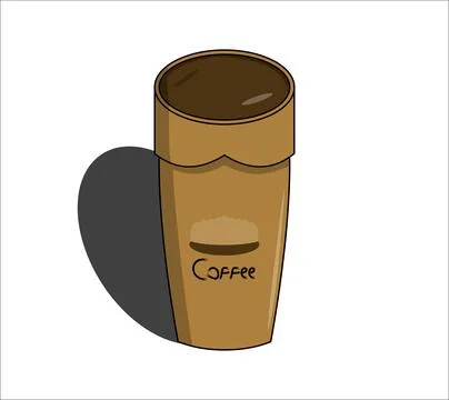Realistic coffee cup layout Stock Illustration