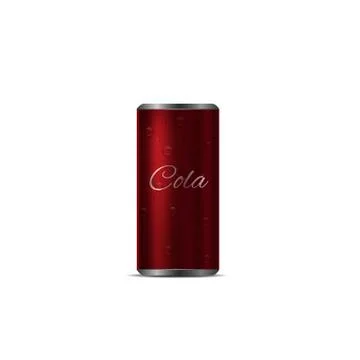 Realistic Cola Can Stock Illustration