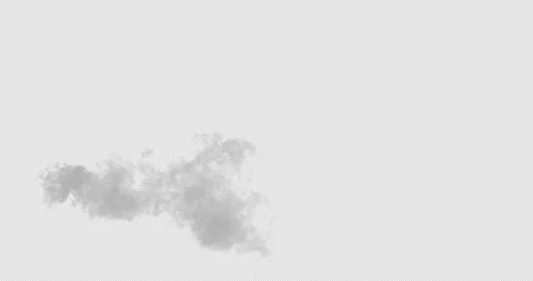 Realistic Cold Breath Vapor Effect with Alpha Background Stock Footage 336814712
