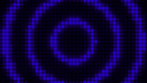Realistic colorful light circle shape on black background.  Stock Footage 157094499